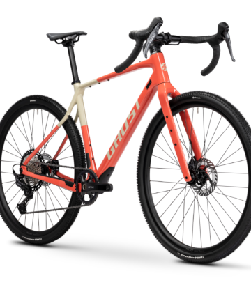 Startseite 7 GHOST ASKET CF PRO 2026 Carbon-Gravelbike in Passion Flame/Sandy Beige Glossy, Grösse M